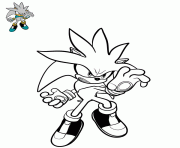 Coloriage silver the hedgehog light gray